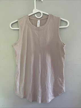Tahari Ribbed Sleeveless Tank - Taupe